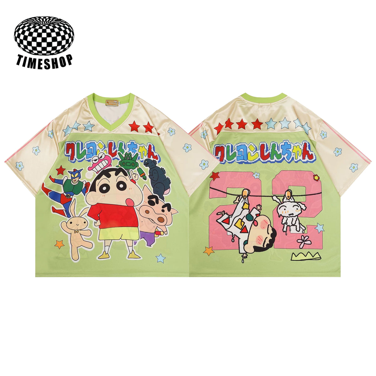 Crayon Shin-chan Green Jersey No. 22