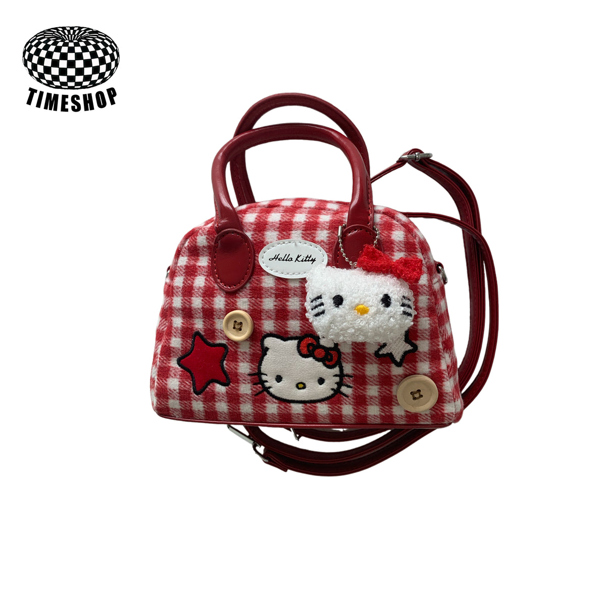 Hello Kitty red plaid bag