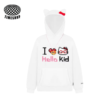 Hello Kitty pixel pattern sweatshirt