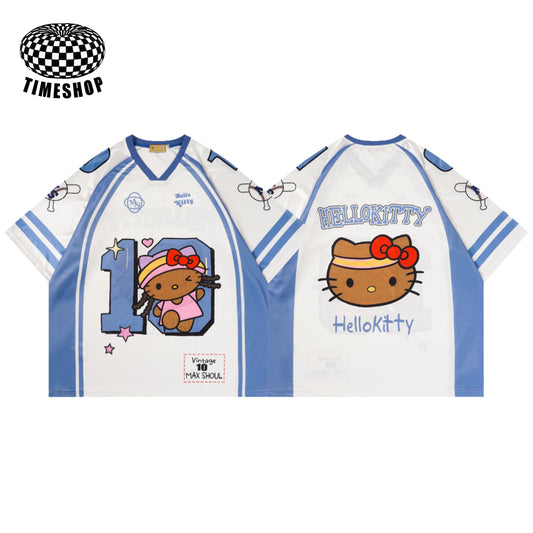 White  Hello Kitty Jersey No. 10