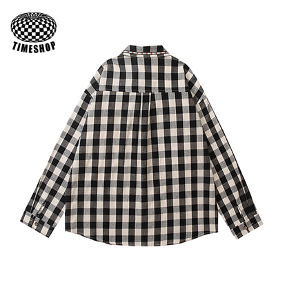 Hello Kitty blue/balck plaid shirt