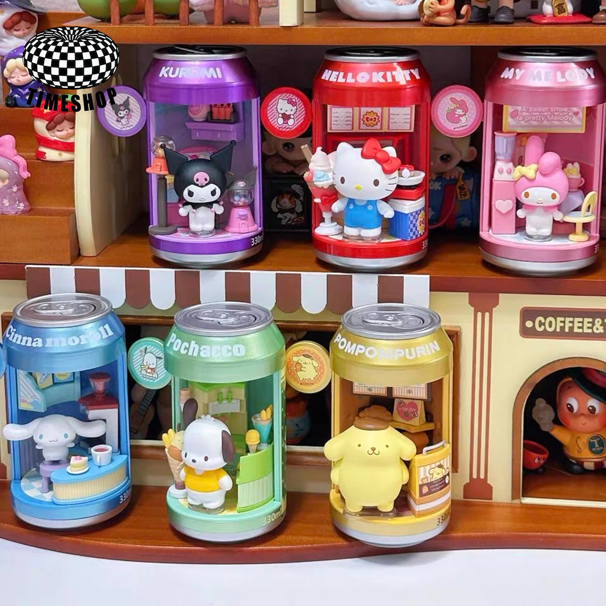 Sanrio® Can Shop Mini Blind Box Light-Up Scene Charm Set