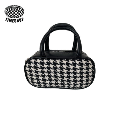 Hello Kitty black houndstooth bag