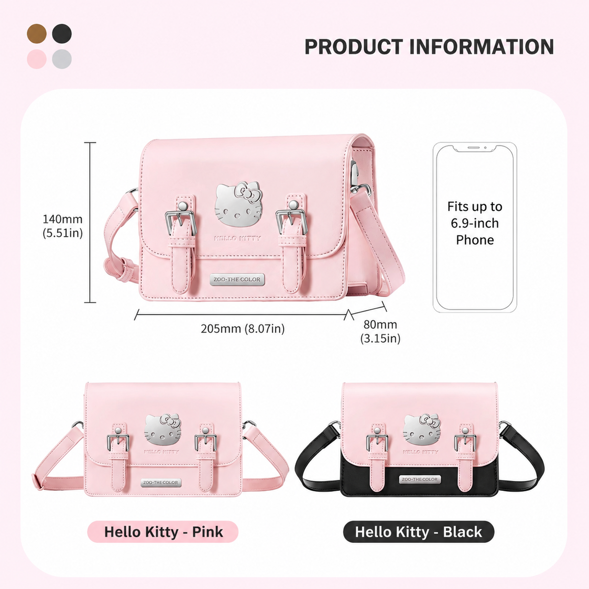 Hello Kitty Licensed Cambridge Satchel Bag