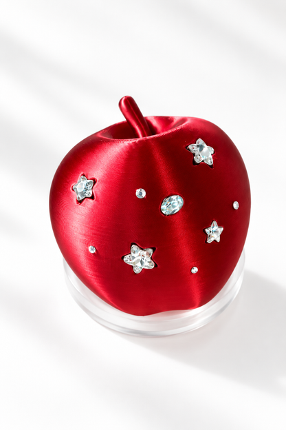 Crystal Apple Phone Stand – Aesthetic Rhinestone Phone Holder