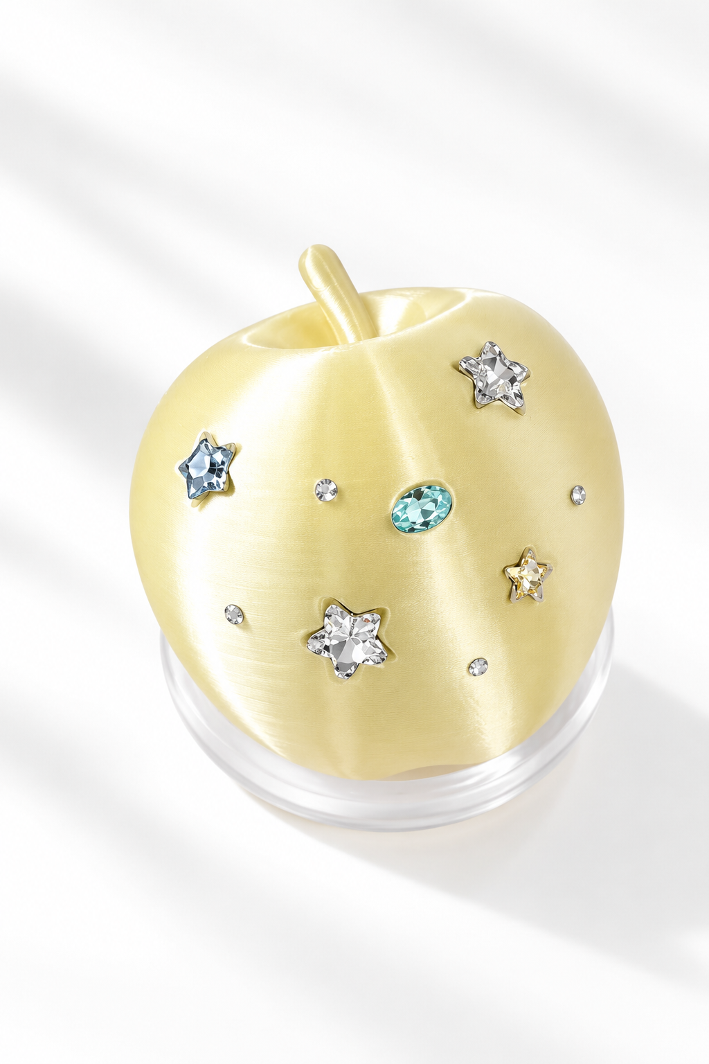 Crystal Apple Phone Stand – Aesthetic Rhinestone Phone Holder