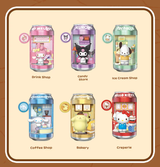 Sanrio® Can Shop Mini Blind Box Light-Up Scene Charm Set
